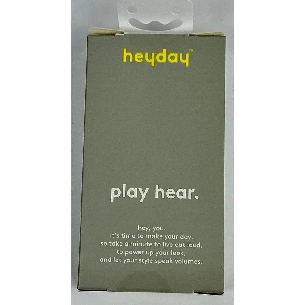 Heyday Audio Cable 3ft‎ 3.5mm AUX Plug White 2 Pack New